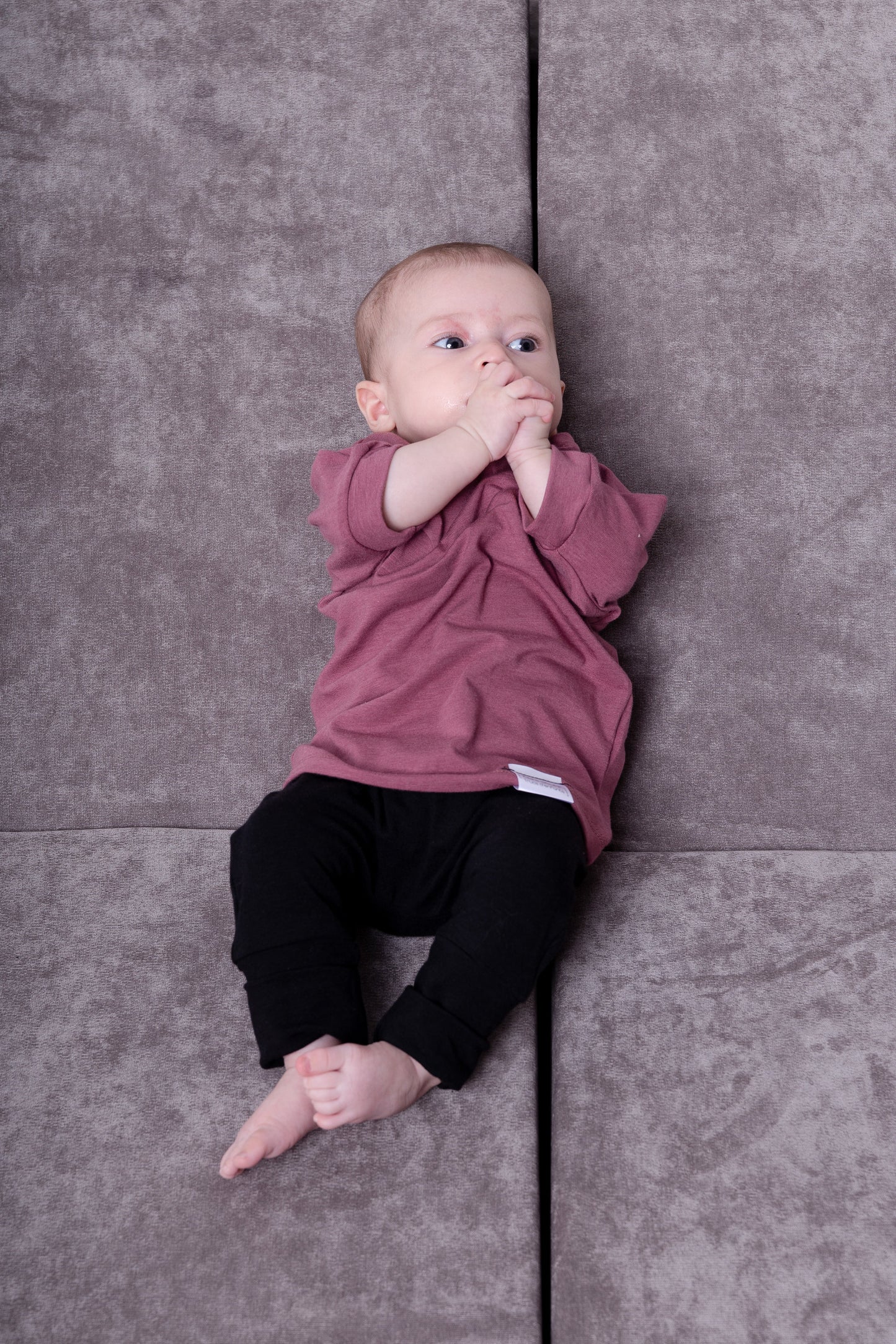 Grow With Me Pants | BlackBlack grow-with-me pants for toddlers and kids, made from soft, eco-friendly fabric. Adjustable waistband and cuffs for extended wear. Ethically made in Canada.