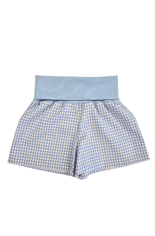 Grow With Me Wide Shorts | Vichy Blue Kid's Stuff [Trucs d'enfants] 