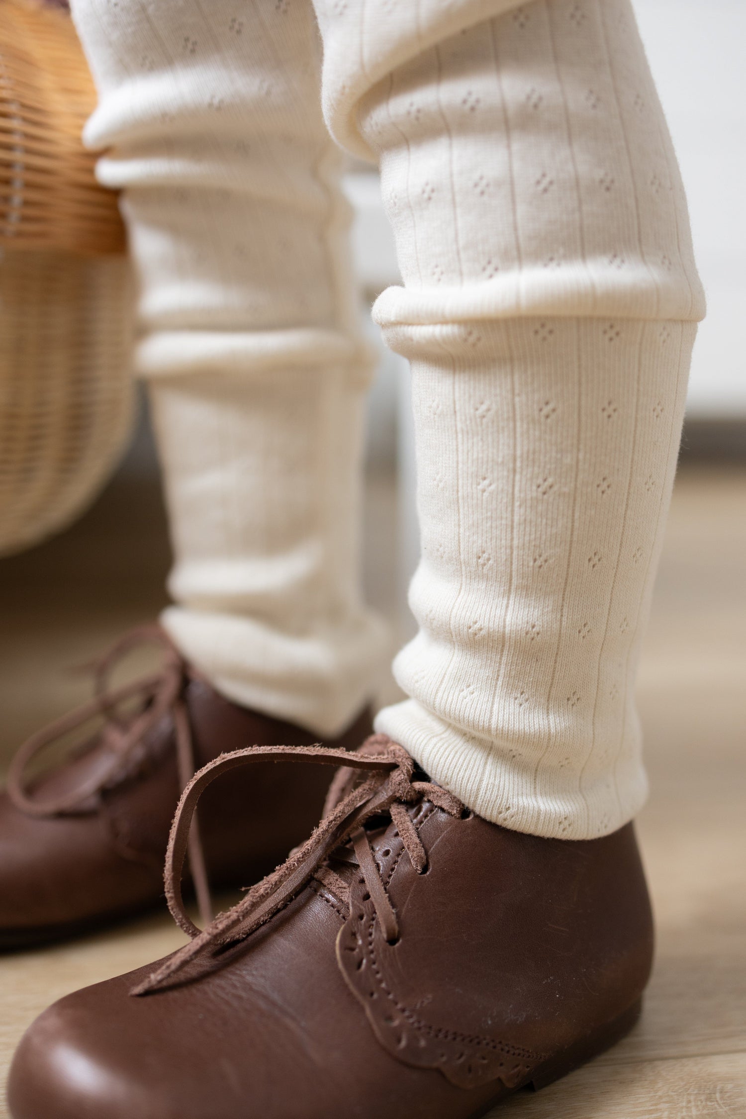 Grow With Me Leggings | Cream Pointelle Kid's Stuff [Trucs d'enfants] 