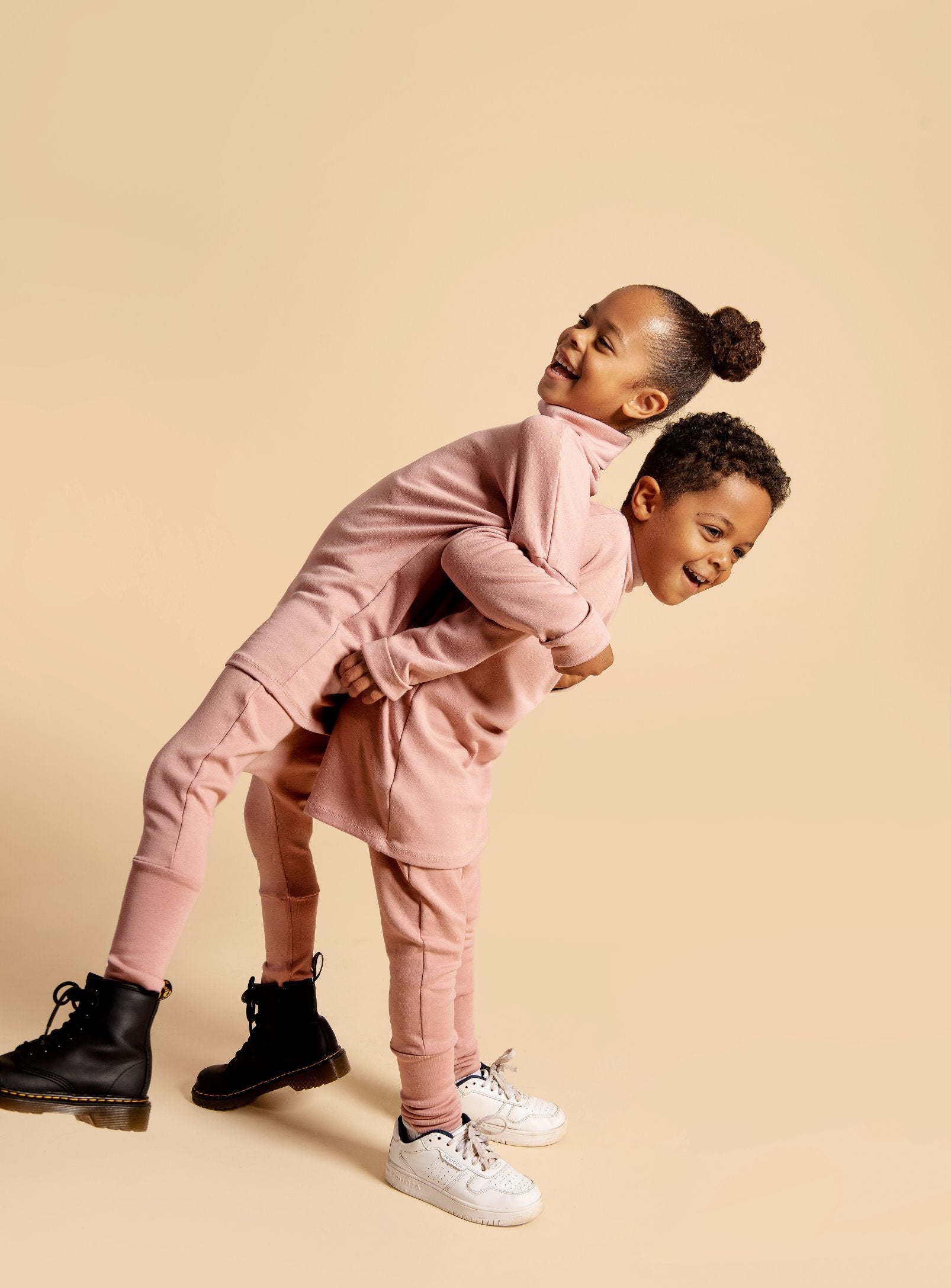 Grow With Me outfit for toddler made in Canada with eco friendly bamboo