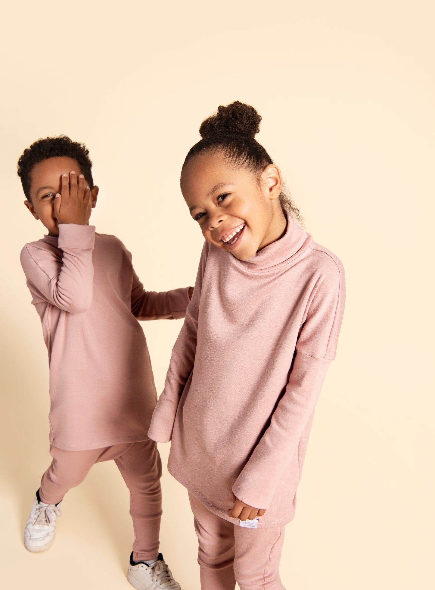 Grow With Me Pants and shirt for toddler, made in Canada with bamboo