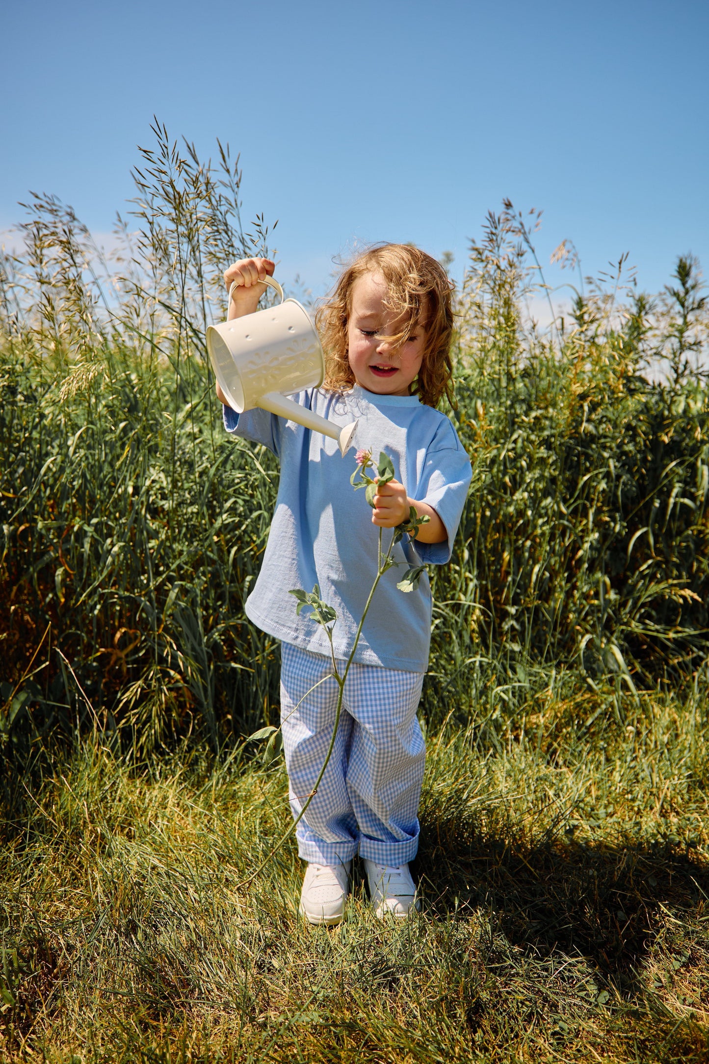 Grow With Me Barrel Pants | Vichy Blue Kid's Stuff [Trucs d'enfants] 