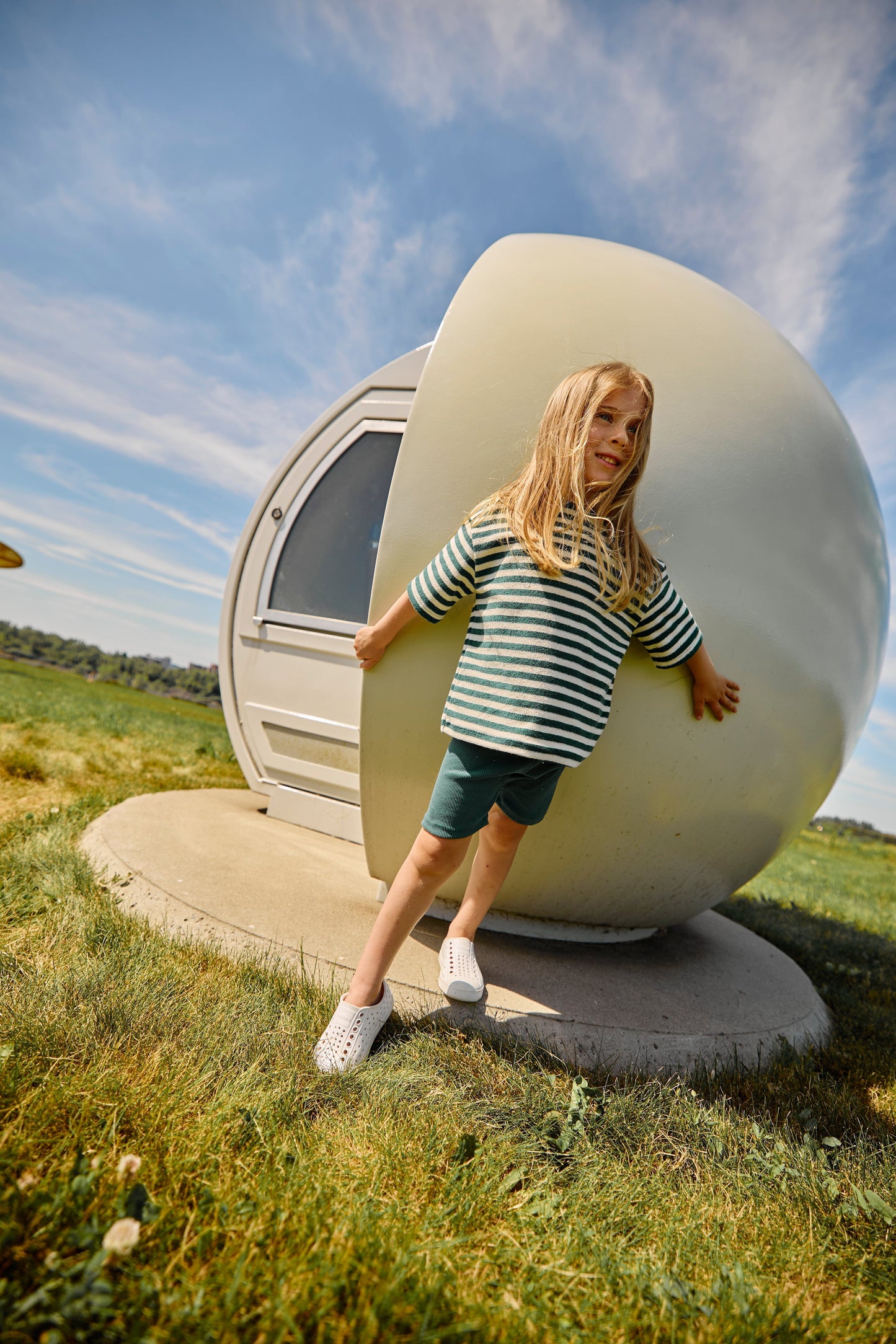 Oversize T-Shirt | Jungle Green Stripes Kid's Stuff [Trucs d'enfants] 