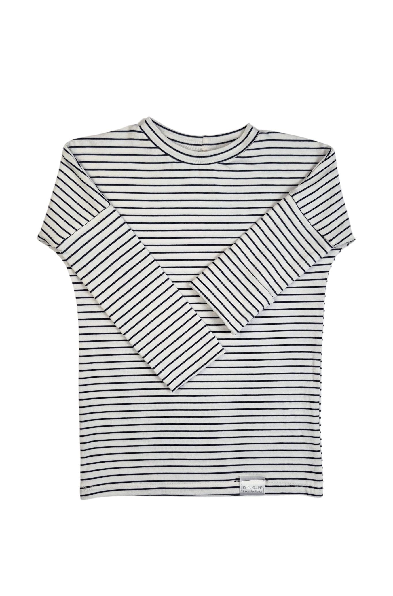 Grow With Me Shirt | Navy Stripes Shirt Kid's Stuff [Trucs d'enfants] 