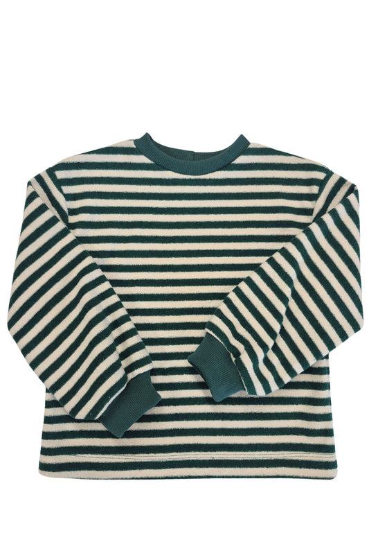Oversize Sweater | Jungle Green Stripes Kid's Stuff [Trucs d'enfants] 