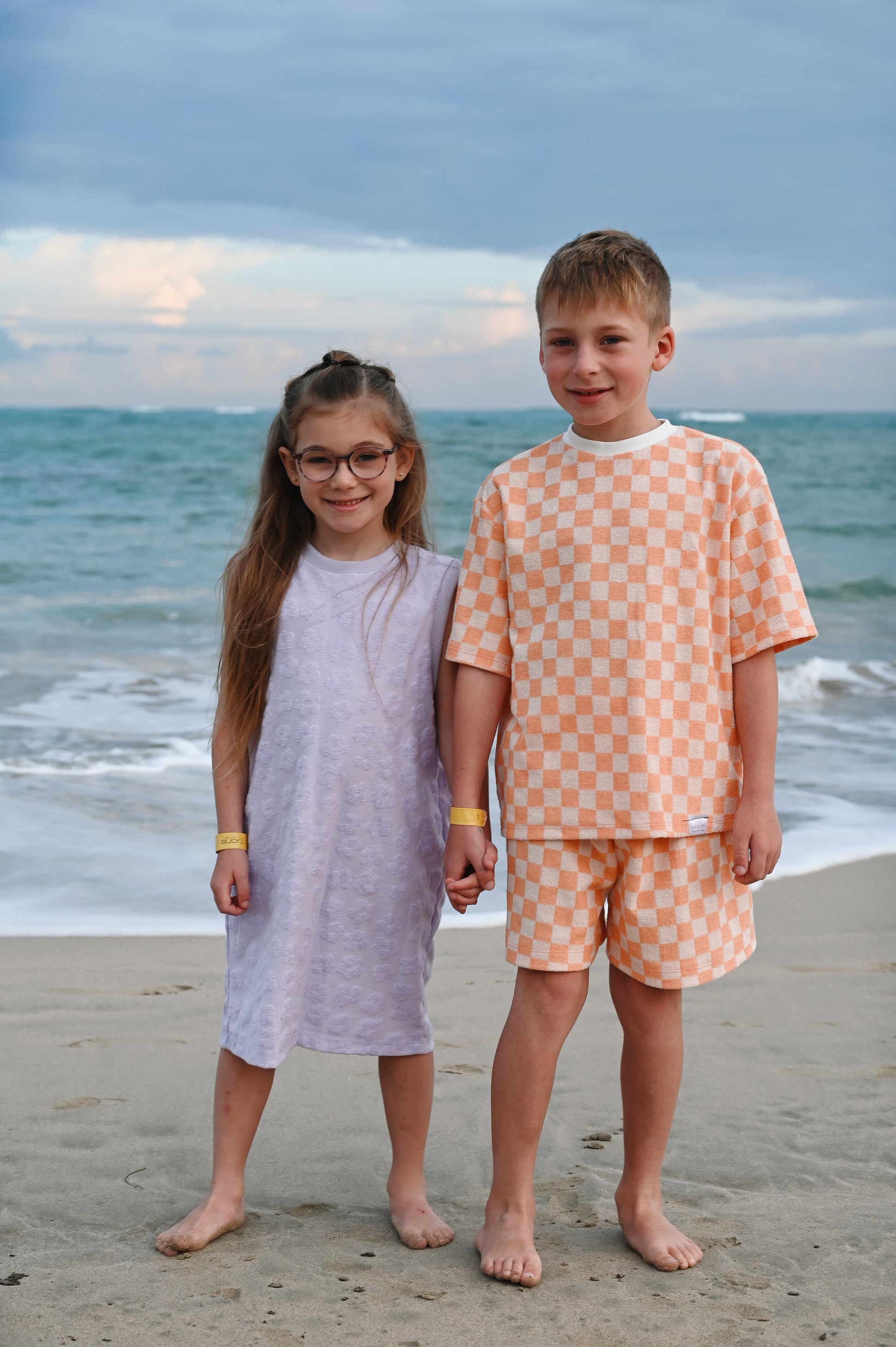 Lilac summer dress made in Montreal, Canada with eco friendly fabrics for your fast growing minis