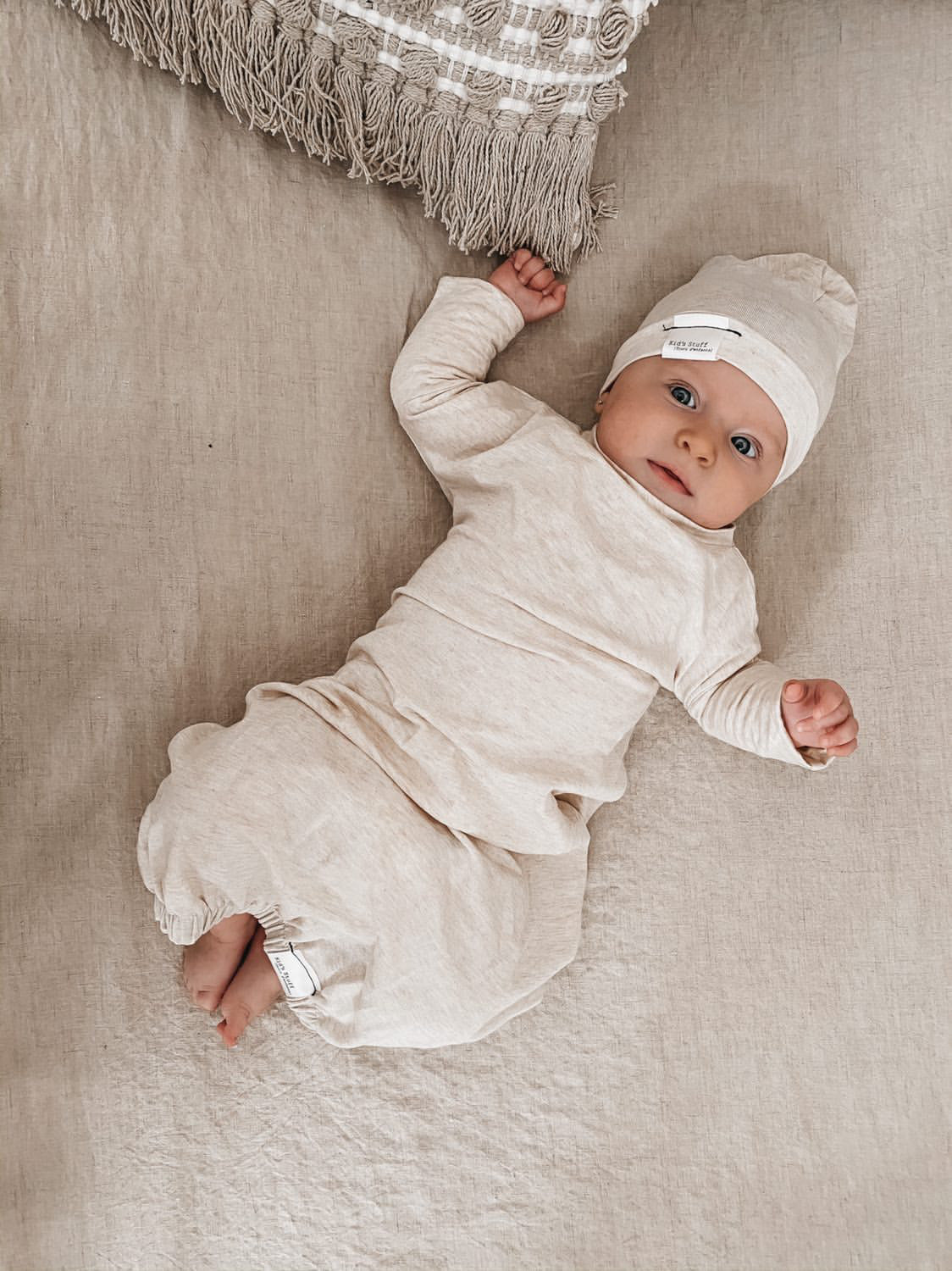 Newborn Gown | Heather Cream