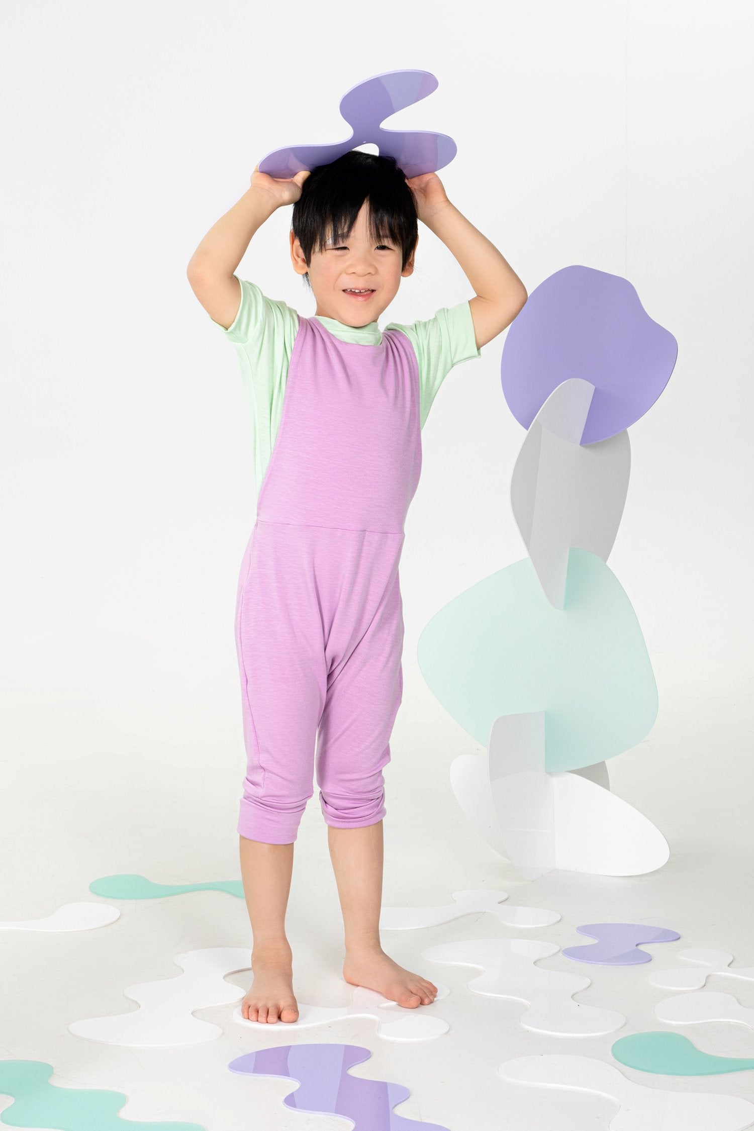 Grow With Me Shorts Overalls | Orchid
