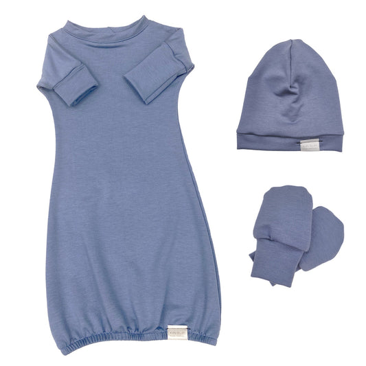 Newborn Set Gown | Bluebell