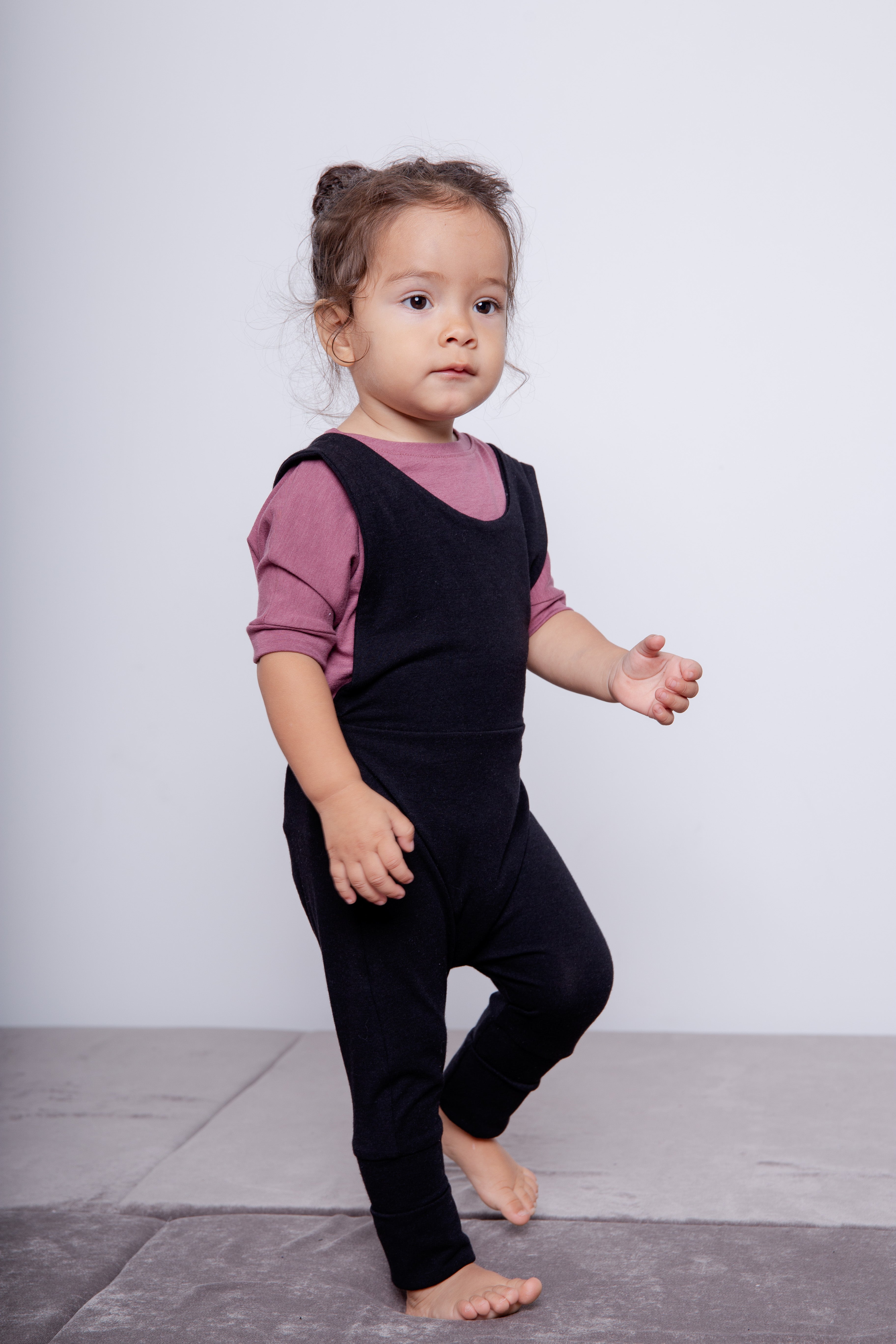 Black best sale dungarees kids