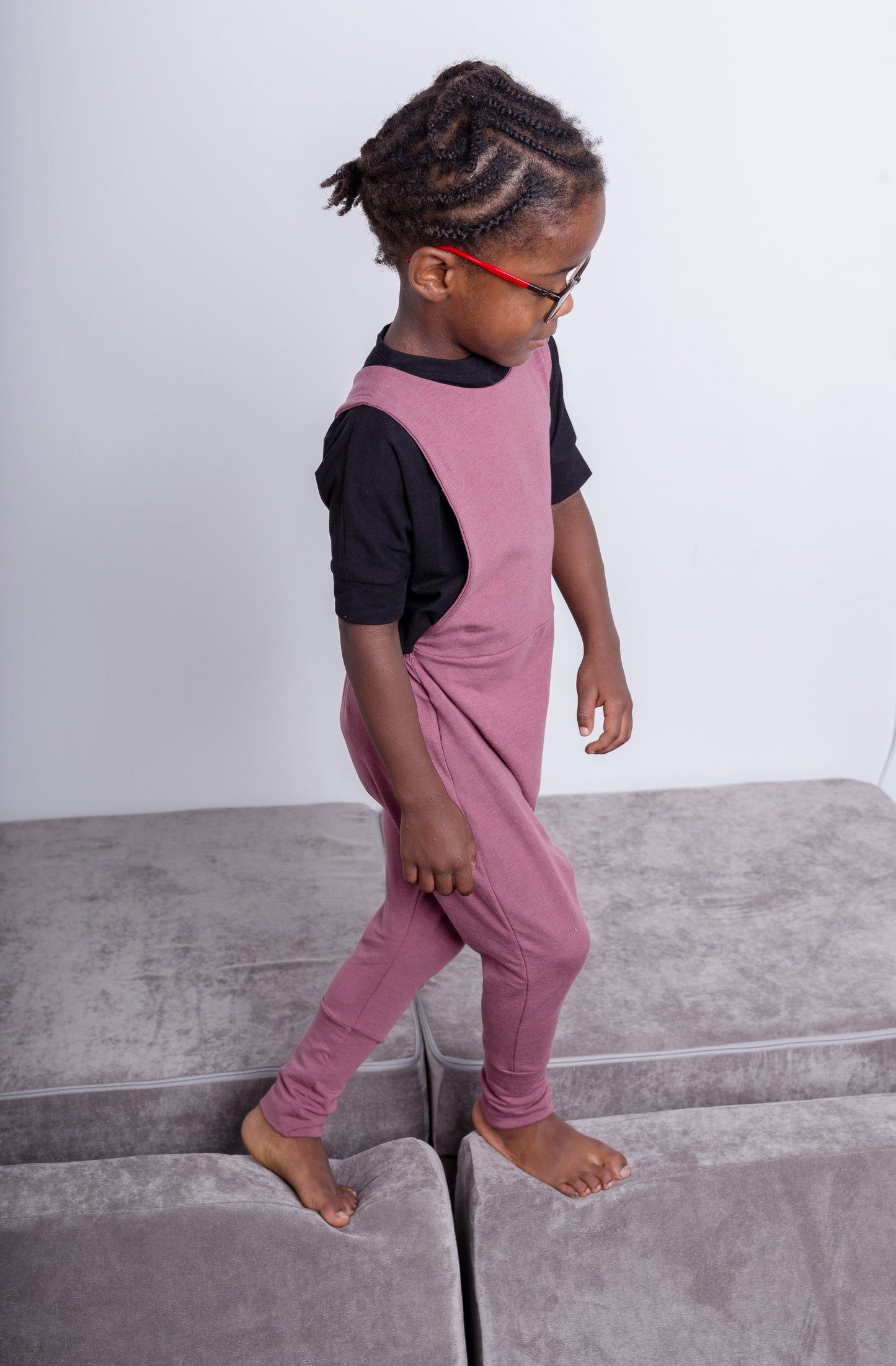 Grow With Me Overalls | Rose Brown