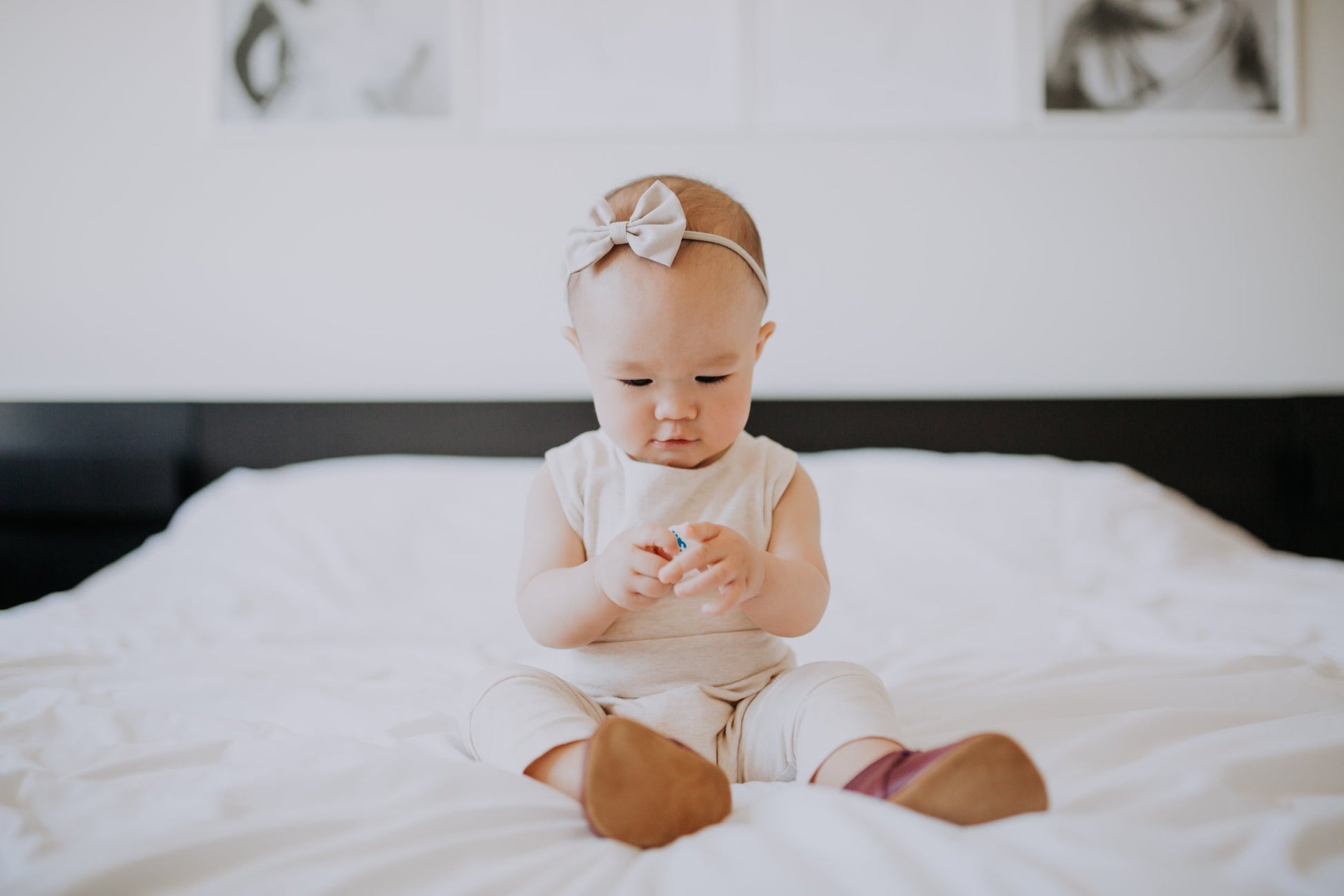 Grow With Me Shorts Overalls | Heather Cream